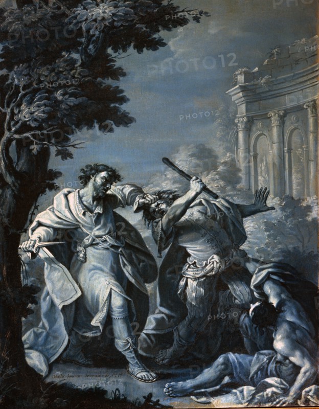 Moses kills an Egyptian who had insulted a Hebrew