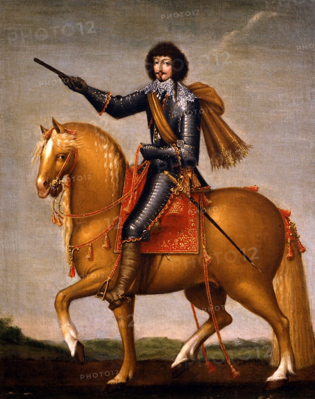 Portrait of a rider in armor