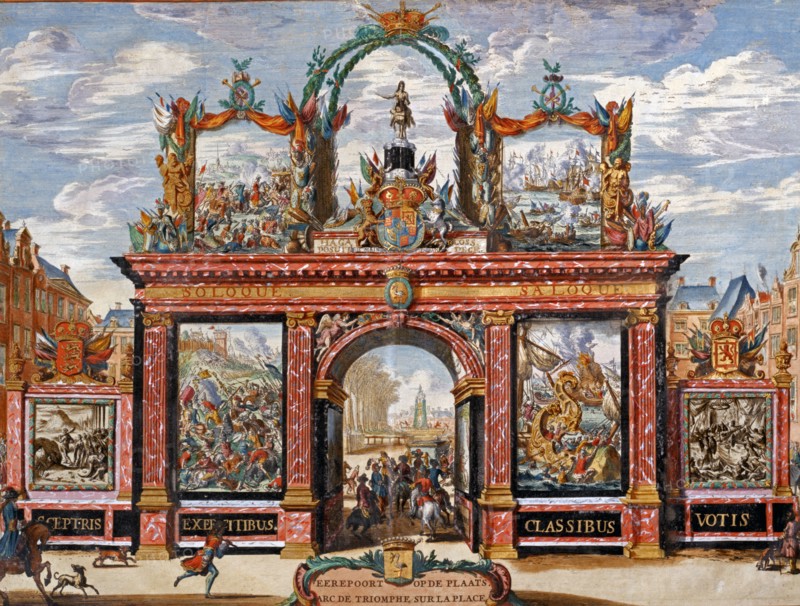 Arc de Triomphe erige in Amsterdam for Charles V's visit