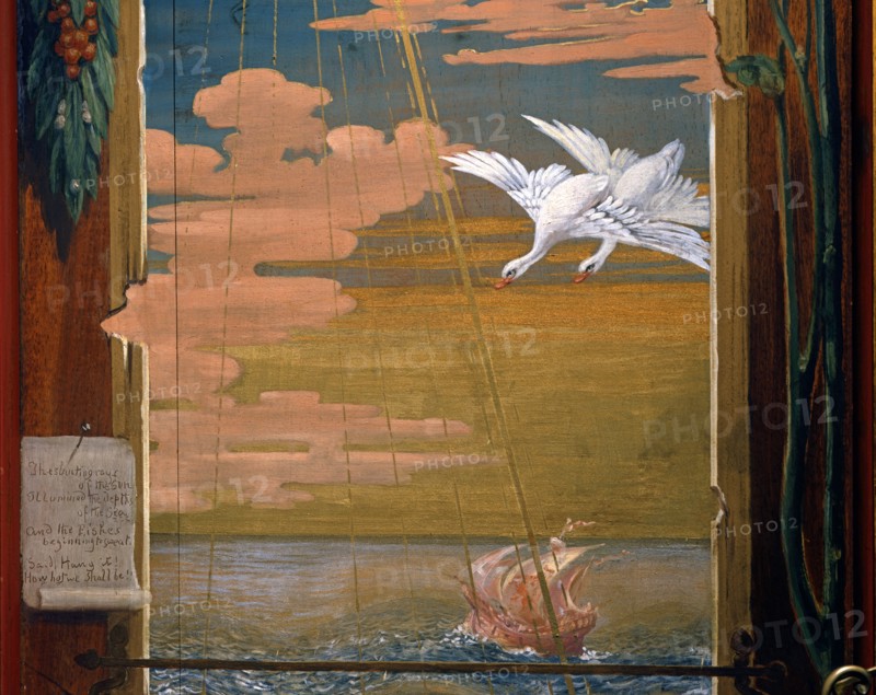Door of the Stibbert Museum painted by Frederick Stibbert (detail)