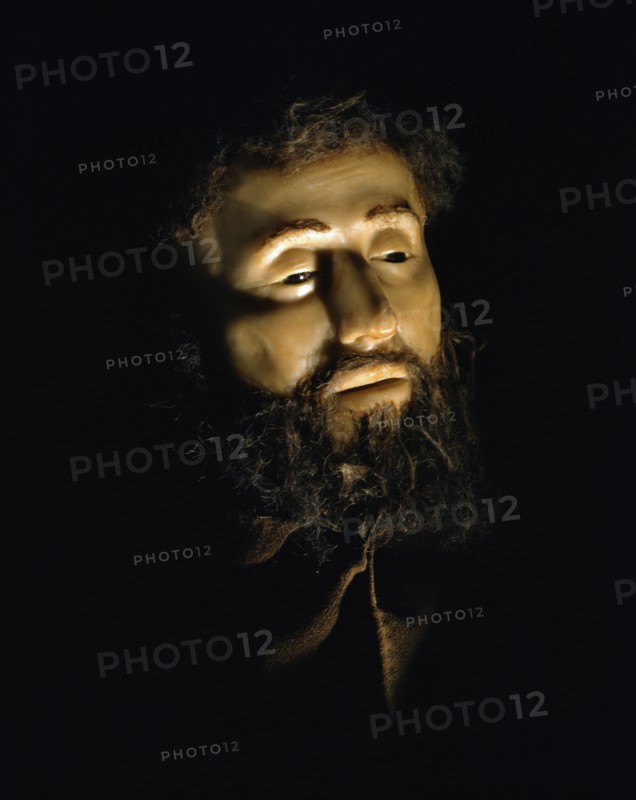 Portrait en cire de Saint Francois d'Assise en extase