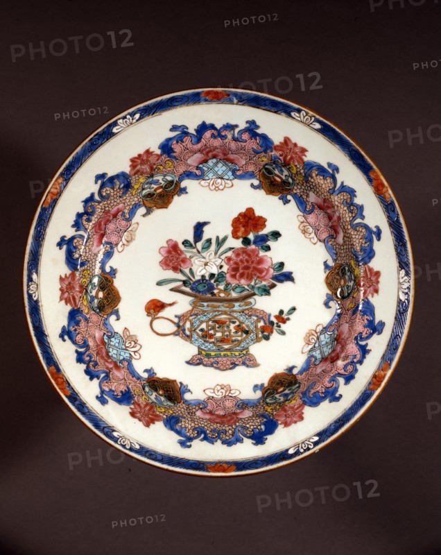 Grand plat de la "Famille rose"