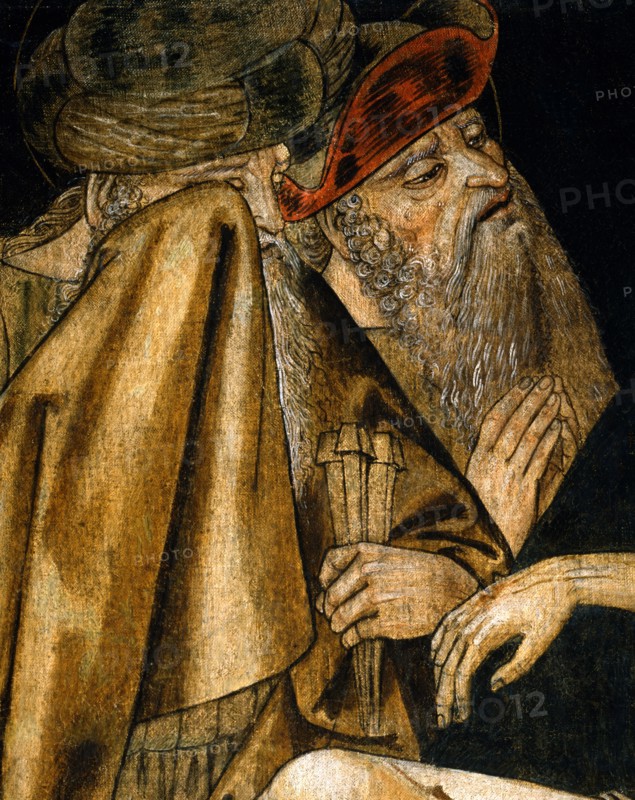 Bernardino di Mariotto, La Déposition du Christ (détail)