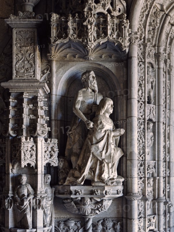 Manuel I, King of Portugal, in prayer