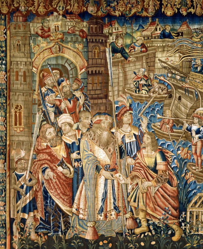 Vasco da Gama's expedition to Calicut (detail)