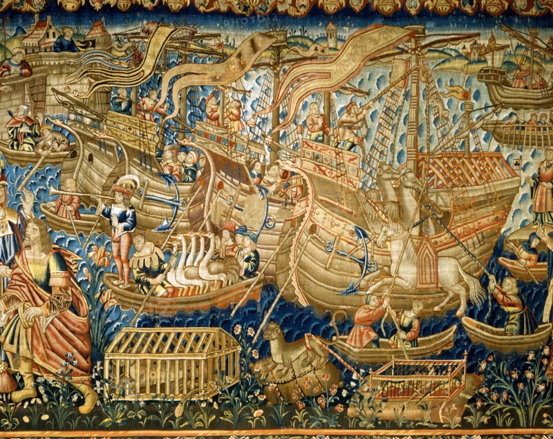 Vasco da Gama's expedition to Calicut (detail)
