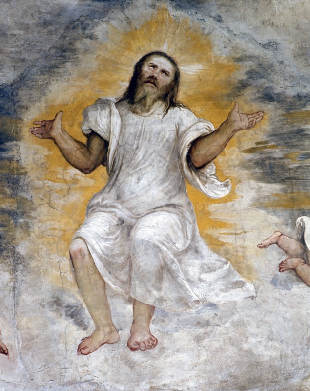 Il Romanino, The Ascension of Christ (detail)
