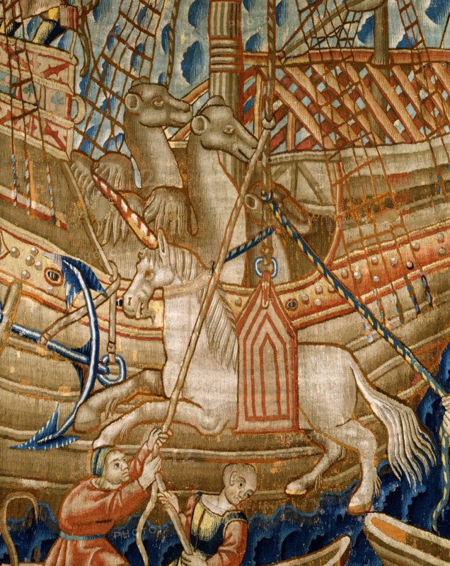 Vasco da Gama's expedition to Calicut (detail)