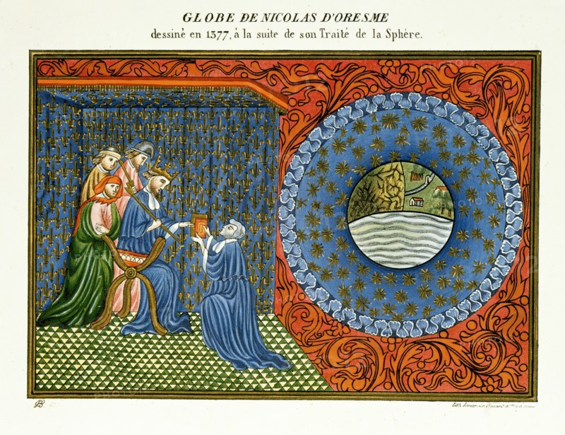 Reproduction du Globe de Nicolas d'Oresme, de 1377