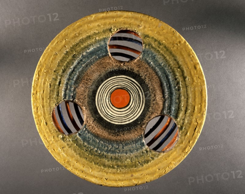 Futuristic dish signed "Devoti"