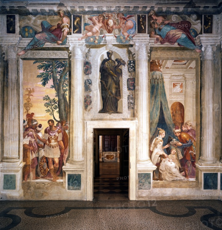 Giovanni Battista Zelotti, Décoration de la salle de Sophonisbe