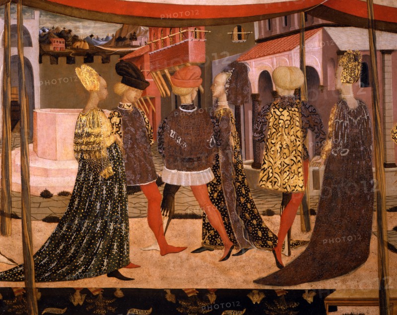 Cassone Adimari. Mariage entre Boccaccio Adimari et Lisa Ricasoli