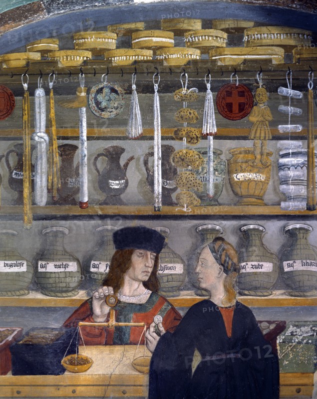 Fresque, Intérieur de Pharmacie (détail)