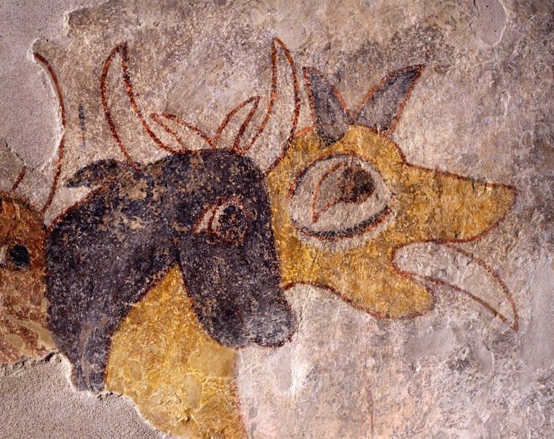 Fresque, Le troupeau de boeufs (détail)