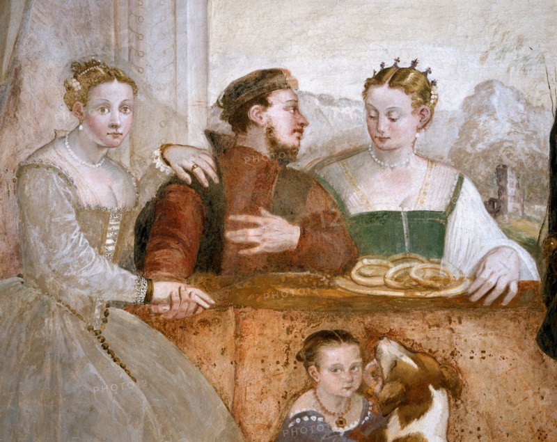 Fasolo, Breakfast in the villa (detail)