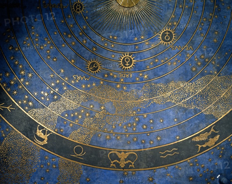Plafond du Salon de musique de la Villa Stuck à Munich