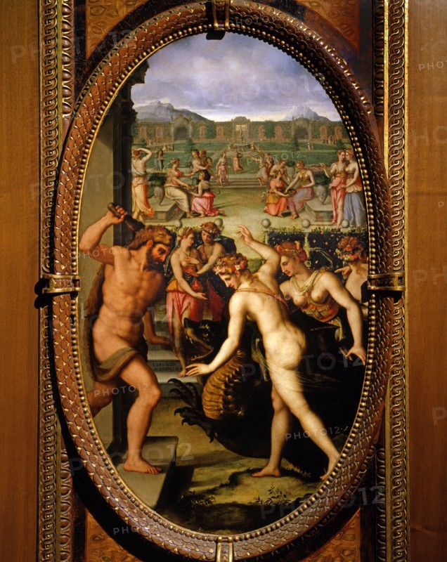 Lorenzo Sciorina. "Hercules killing the dragon of the Hesperides"
