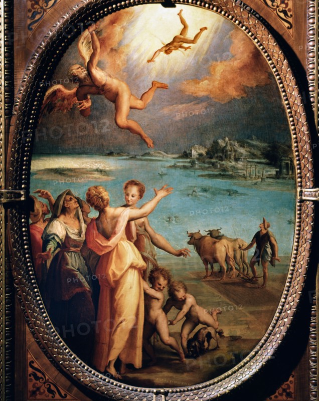 Santi di Tito. “Hercule et Omphale“