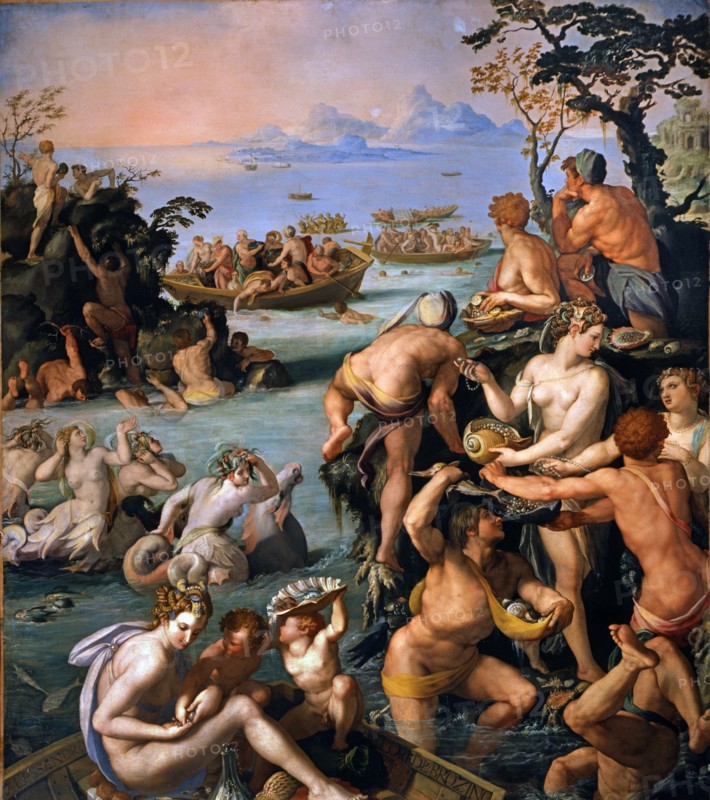 Alessandro Allori. La pêche des perles