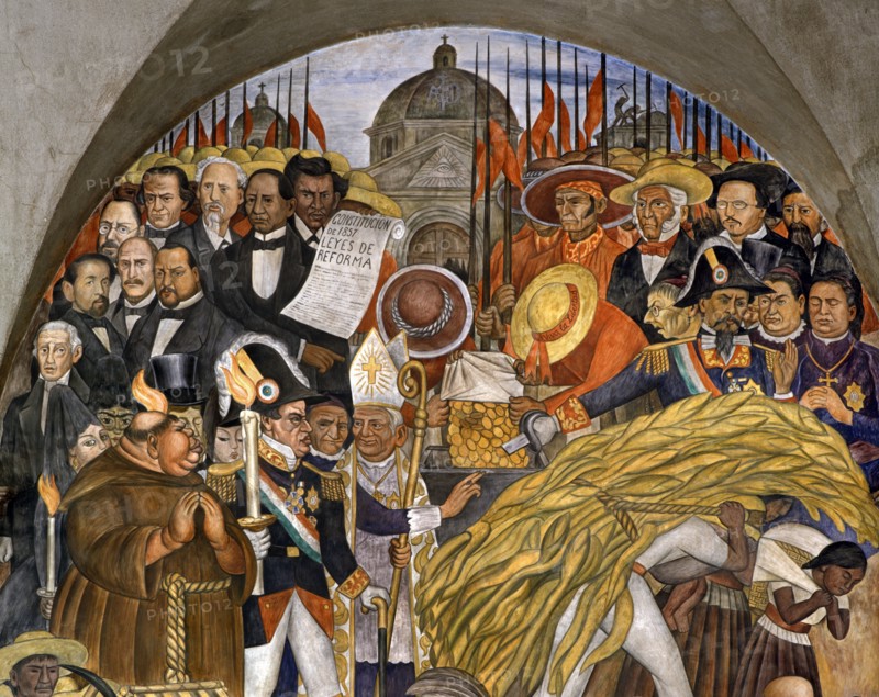 Rivera, Histoire du mexique "Tierra y Libertad"