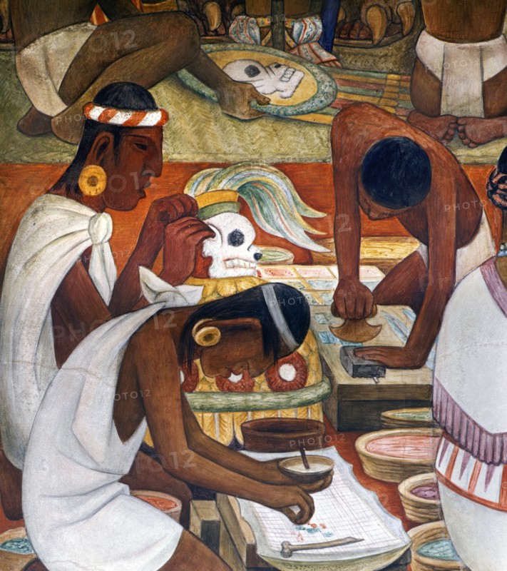 Rivera, La production de masques et objets rituels dans la civilisation zapotèque