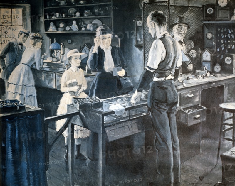 Inside an optical and watch store