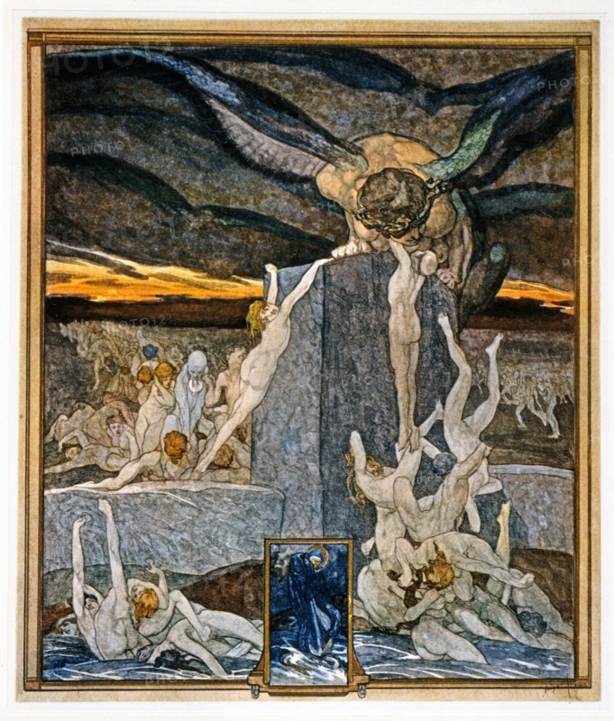La Divine Comédie, illustrée par Franz von Bayros