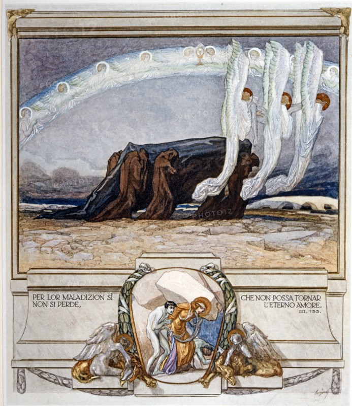 The Divine Comedy, illustrated by Franz von Bayros
