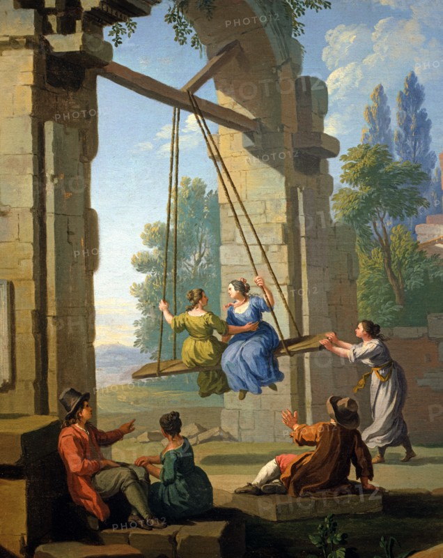 Zocchi, The Swing Game. Detail.