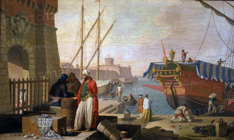 Zocchi, Vue sur le port de Livorno.