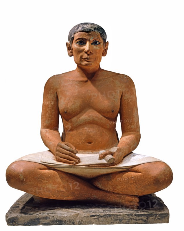 Le "scribe accroupi". Détail.