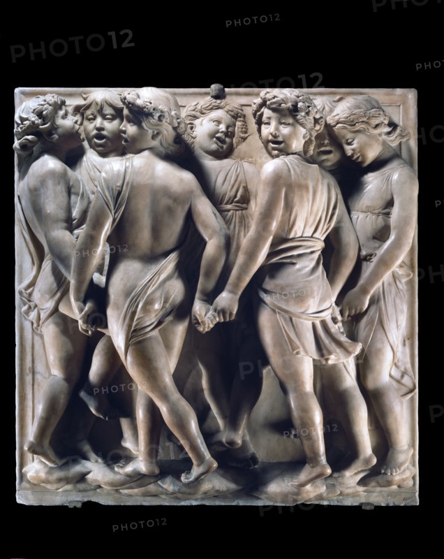 Cantoria. Relief en marbre du chœur de la cathédrale de Florence