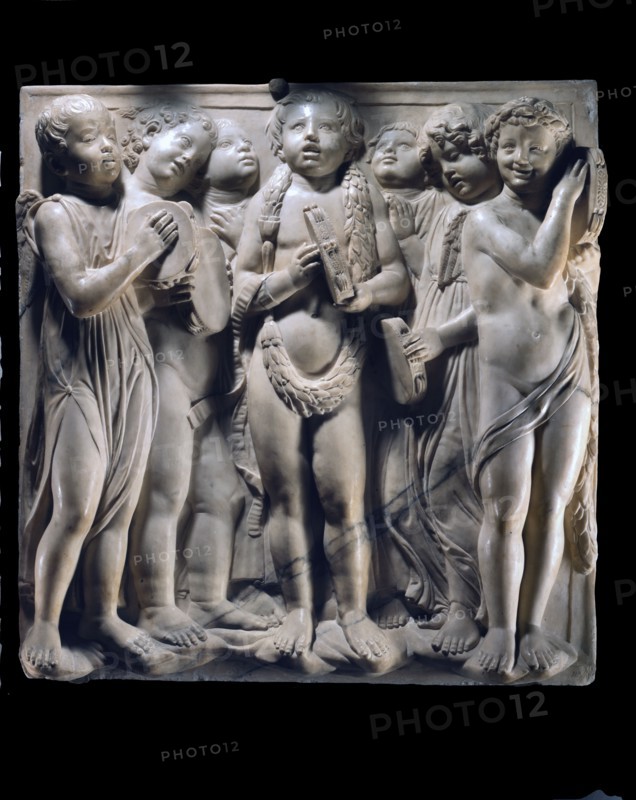 Cantoria. Relief en marbre du chœur de la cathédrale de Florence