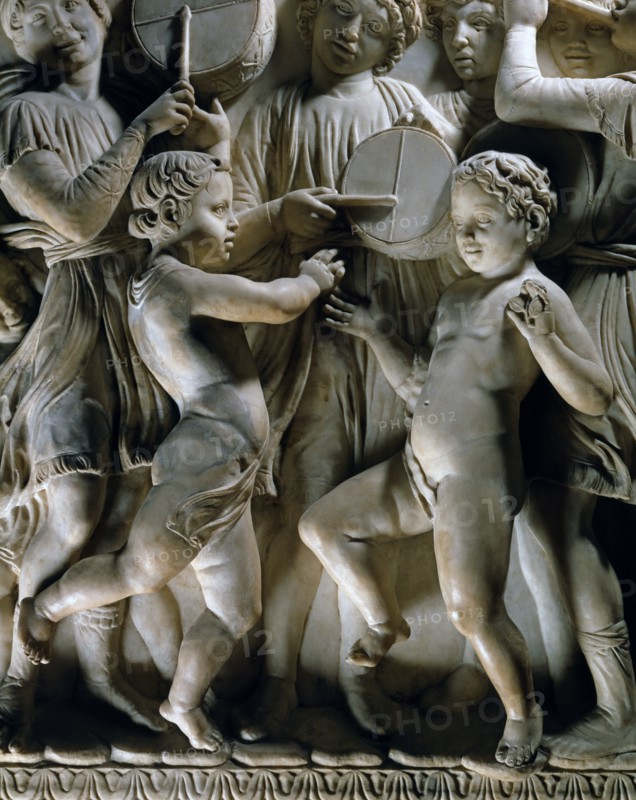 Cantoria. Relief en marbre du chœur de la cathédrale de Florence