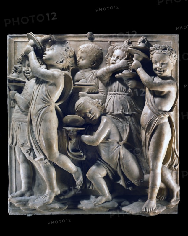 Cantoria. Relief en marbre du chœur de la cathédrale de Florence