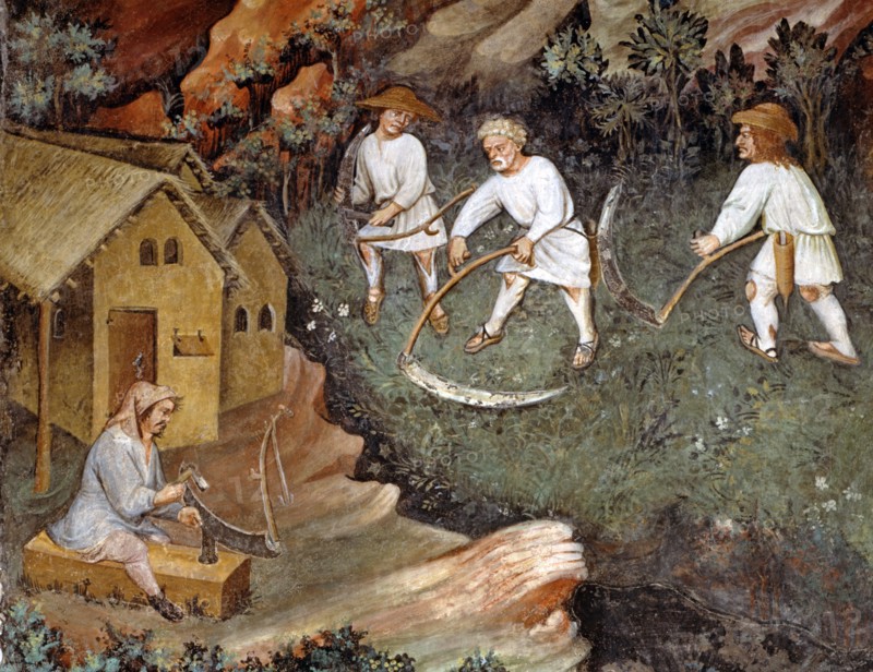 Fresque du Château de Buonconsiglio à Trente (Italie)