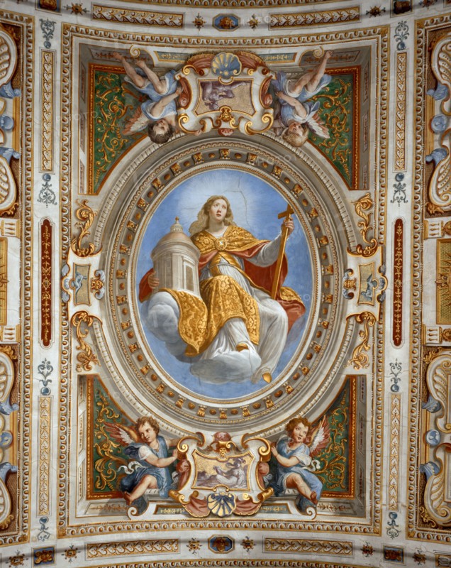 Rosselli, Fresque du plafond de la galerie Poccetti
