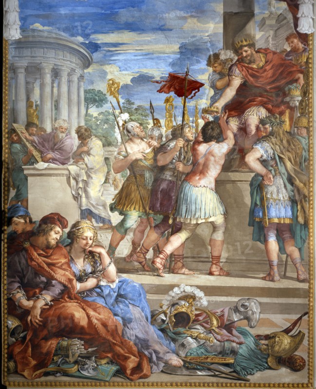Da Cortona, Fresque de la salle de La Stufa