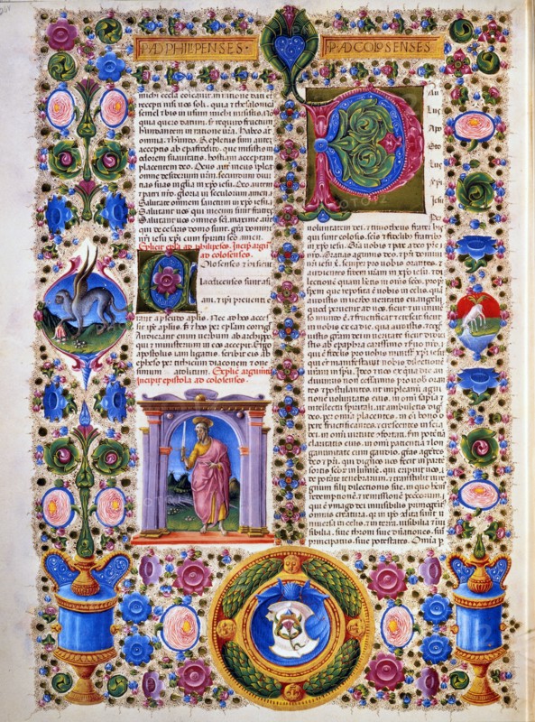 Crivelli, Lettre de saint Paul aux Colossiens.