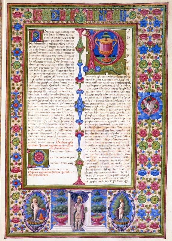 Crivelli, Lettre de saint Paul à Philémon .