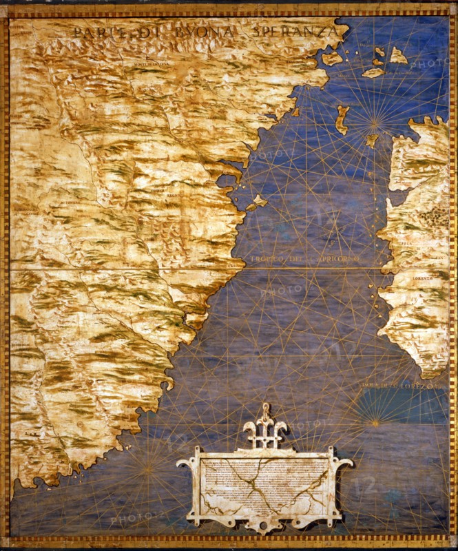 Ignazio, Bonsignori, Carte du Tropique du Capricorne et du Cap de Bonne Espérance