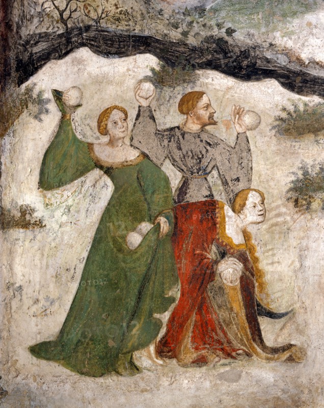 Fresque du Château de Buonconsiglio à Trente (Italie)
