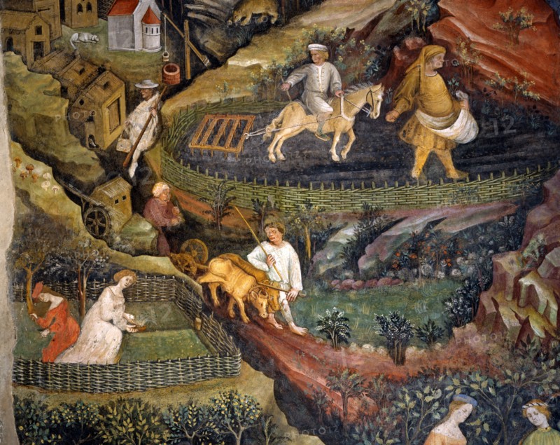 Fresque du Château de Buonconsiglio à Trente (Italie)