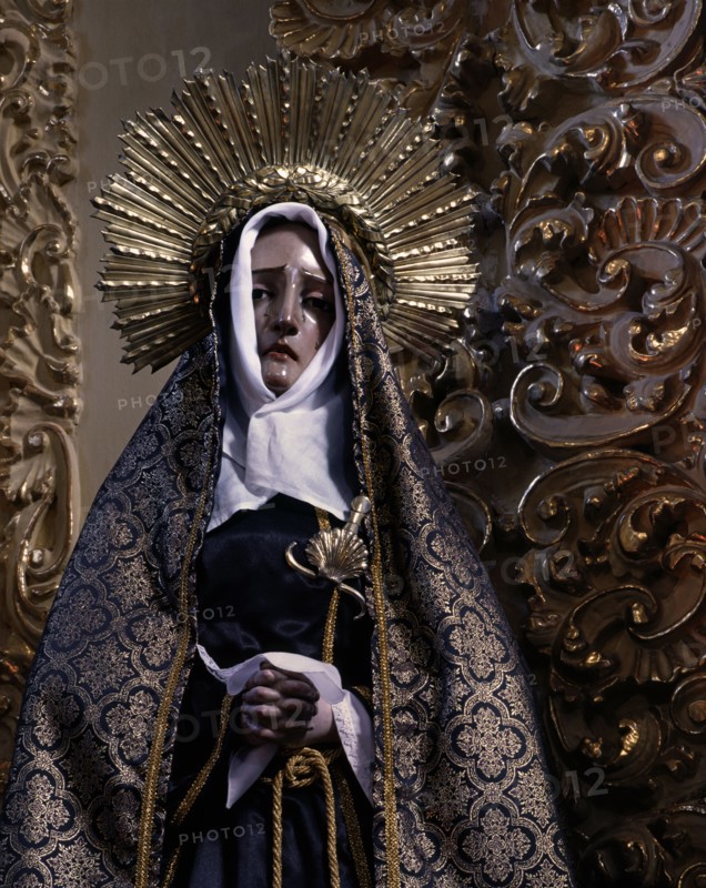 Intérieur de l'église de Santa Maria Tonantzintla à San Andres Cholula (Mexique)