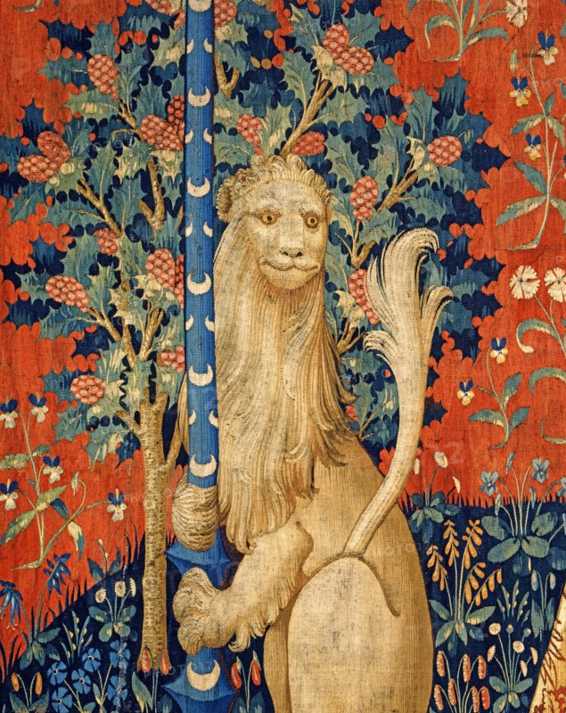 Tenture de la Dame à la Licorne : "L'Ouïe"