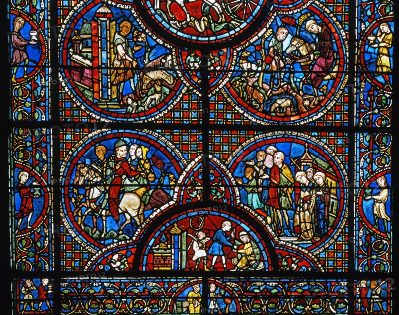 Vitrail de la cathédrale Notre-Dame de Chartres