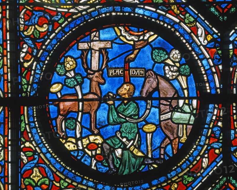 Vitrail de la cathédrale Notre-Dame de Chartres.