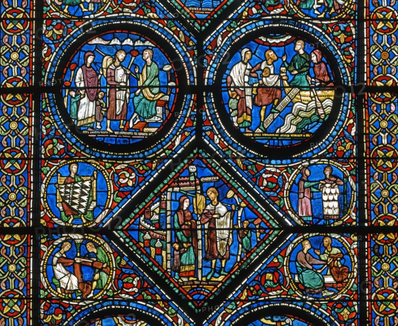 Vitrail de la cathédrale Notre-Dame de Chartres