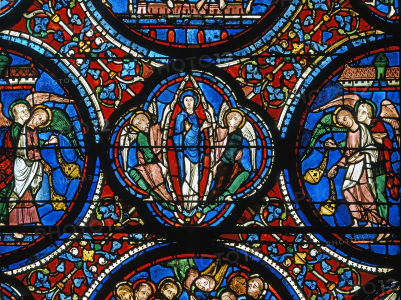 Vitrail de la cathédrale Notre-Dame de Chartres.