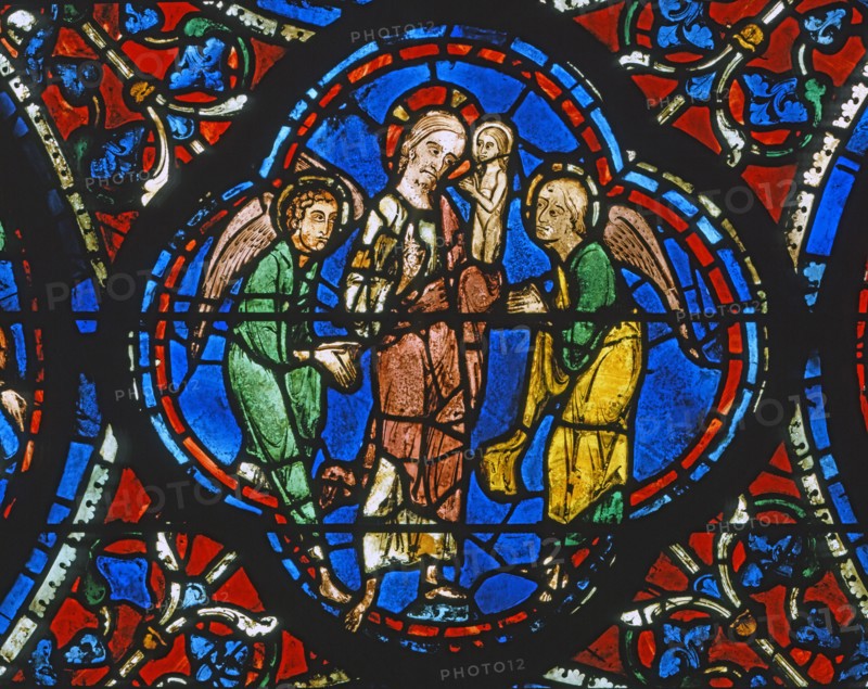 Vitrail de la cathédrale Notre-Dame de Chartres.